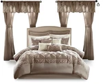 Madison Park Essentials Room In Bag Faux Silk Comforter Set - Luxe Diamond. Fixed Price $125.00.
