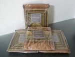 4 Unused Croscill Carrington Stripe Euro Shams Brown Bronze 27" X Nwt. Fixed Price $30.00.