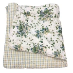 Twin Waverly Sweet Violets Plaid Blue Yellow Garden Room Comforter 75 X 88 *mark. Fixed Price $89.45.