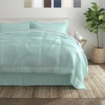 Comforter + Sheets Bed Skirt Set - Soft Collection By Kaycie Gray (8 Piece). Fixed Price $123.99.