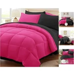 Reversible Queen Comforter Set Vibrant Hot Pink & Black 7-PIECE Ensemble. Fixed Price $119.99.