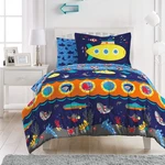 Navy Submarine Twin Bedding Set Bag For Kids Soft Microfiber 5 Pieces. Fixed Price $54.79.