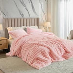 Regency Heights Cuddly Ribbed Fluffy Comforter Set Queen Size Super-soft Plush. Fixed Price $158.60.