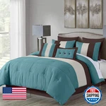 Chezmoi Collection Loft 8-PIECE Luxury Striped Comforter Set Full. Fixed Price $126.81.