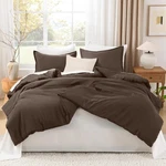 Super King Comforter Set Chocolate Brown (3 Piece With 2 Pillowcase Shams). Fixed Price $49.95.