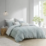 Ink+ivy 100% Cotton Comforter Set Trendy Stripe Textured Design, Modern Down .... Fixed Price $133.87.