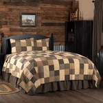 Primitive King Quilt Set Black Patchwork Kettle Grove Bedroom Decor Vhc Brands. Fixed Price $309.95.
