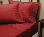 1200 Thread Count Egyptian Cotton Sheet Set Tc Split King Burgundy Stripe. Fixed Price $119.95.