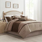 Madision Park Palisades 7-PIECE King Comforter Set Cozy Faux Suede Brown. Fixed Price $196.99.