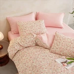 Wake Cloud - Floral Comforter Set With Sheets, Cute Vintage Flower Cottagecor. Fixed Price $66.59.