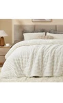 Bedelite Fleece Full Comforter Set -super Soft & Warm Fluffy Cream White Bedding. Fixed Price $29.99.