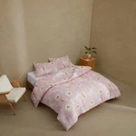 Marimekko Unikko Cotton Reversible Comforter Set, Full/queen, Color: Light Pink. Fixed Price $199.99.