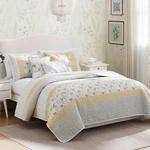 Madison Park 100% Cotton Quilt Set Floral Print, Double Sided Stitching, Sea, Ca. Fixed Price $143.99.