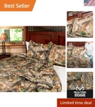 All-season Realtree Edge Full/queen Comforter Set Soft Cabin-themed Bedding. Fixed Price $69.99.