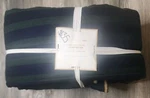 Pottery Barn Teen Stripe Camden Reversible Comforter Green & Blue Full/queen. Fixed Price $160.00.