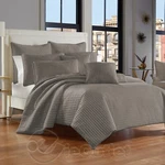 New J York Full/queen Metallic Silver Grey Coverlet Quilted Comforter. Fixed Price $57.80.