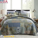 100 Cotton King Quilt Set Soft Breathable Cozy Bedding W/ Pillow Shams New. Fixed Price $158.26.