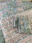 Vtg Croscill Impressions Queen Comforter 3 Pc Set 2 Std Padded Shams Watercolor. Fixed Price $225.00.