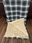 Vtg Ralph Lauren Twin Comforter Blanket Tartan Plaid Blue Green Reversible. Fixed Price $189.99.