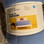 Room Essentials Faux Shearling Microfiber Comforter Size Full/queen Blue New. Fixed Price $20.00.