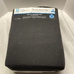 Twin Sheet Set Jersey Knit 3 Piece Black Mainstays. Fixed Price $13.48.
