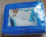 Colormate Kids Full Set -1 Fitted SHEET,1 Flat & 2 Pcs Pillow Case. Fixed Price $31.99.