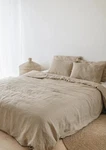 Natural Linen Duvet Cover, Washed Bedding, Comforter. Fixed Price $157.65.
