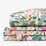 Rifle Paper Garden Party Classic Cool Cotton Percale Bed Sheet Set. Fixed Price $94.50.