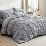 Bedsure Queen Comforter Set Grey Bag Size Bedding 7 Pieces, G.... Fixed Price $60.77.
