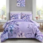 Luxudecor King Comforter Set 7PC Lavender Floral. Fixed Price $104.99.