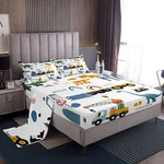 Erosebridal Cartoon Bed Sheets Set King Size Kawaii Dino For. Fixed Price $102.40.