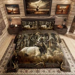 Erosebridal Rustic Deer Comforter Set Cabin Lodge Vintage Queen, Color 02. Fixed Price $81.63.
