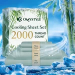 4-PIECE Premium Bamboo Blend Bed Set Deep Pocket Breathable Soft. Fixed Price $24.99.