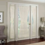 Crushed Voile Rod Pocket 72-INCH Door Panel Ivory. Fixed Price $6.99.