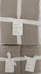 Pottery Barn Belgian Flax Linen King Duvet & 2 Shams Dark. Fixed Price $175.00.