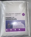 New! Down Alternative Comforter White (full-queen) By Room Essentials. Fixed Price $23.90.