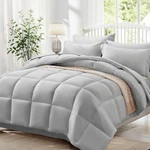 Zzlpp Twin Comforter Set 5 Piece, Light Grey Bed Bag With Comf... Fast Ship. Fixed Price $63.99.