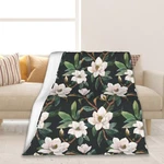 White Magnolia Soft Throw Blanket Lightweight Flannel Warm 50X60 Inch Decor. Fixed Price $36.63.
