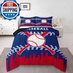 Erosebridal Kids Baseball Comforter Set Twin Boys Bedding. Fixed Price $109.69.