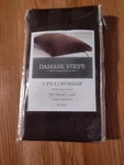 Damask Stripe Charter Club 500 Thread Pillow Sham King Size 100% Pima Cotton. Fixed Price $17.69.