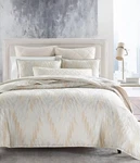 Hotel Collection Textured Chevron Gold King Comforter 3 Pc Set. Fixed Price $181.50.