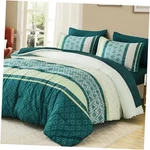 Comforter Set Size,boho Striped Bed Bag,spring Summer Plaid King Green. Fixed Price $57.08.