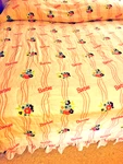 Barbie Twin Comforter 62X86 Ruffle Edges Reversible Pink To White Dan River. Fixed Price $34.00.