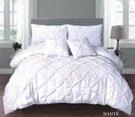 Pintuck Duvet Set Top Notch Quilt Cover Single Double Super King Size Bedding. Fixed Price $9.40.