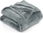 Queen Off-white Deluxe Plush Soft Anti-static Microfibre Bed Blanket (90X90 In). Fixed Price $27.99.