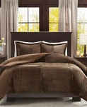 Madison Parker Plush Down Alternative 3-PC. Comforter Set, King/cal Brown. Fixed Price $74.00.