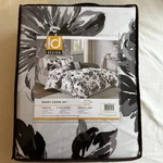 Intelligent Design Black White Dorsey Floral Print Duvet Cover Set Full/queen. Fixed Price $28.99.