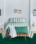 Lacoste Home Kenwyn 3 Piece Cabana Comforter Set, King - Green. Fixed Price $119.74.