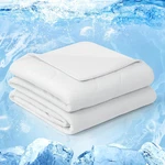 Cooling Comforter Queen, Cold Touch Fabric Absorbs Body Heat, Double-sided. Fixed Price $93.99.