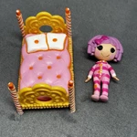 Pillow Feather Bed Mini Lalaloopsy Doll Series Mga Toy 3 Action Figure W/. Fixed Price $21.95.